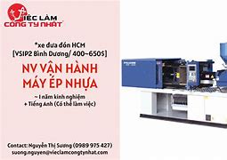 Tuyển Dụng Kỹ Thuật Vận Hành Máy Ép Nhựa